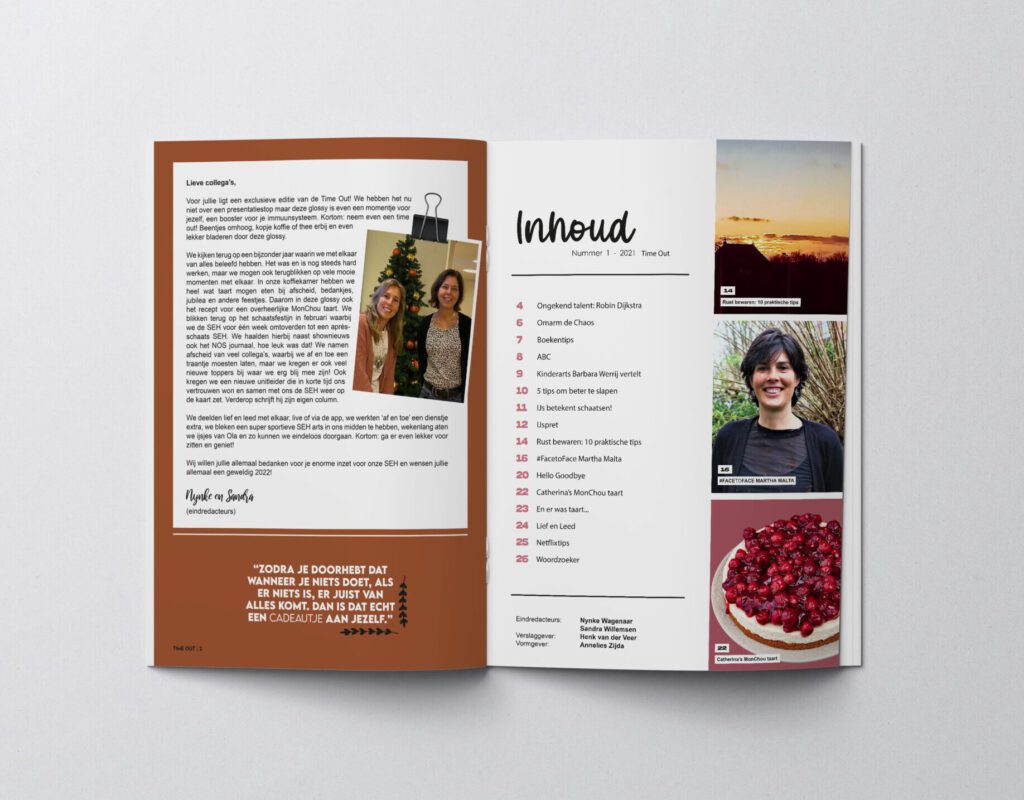 Voorbeeldpagina magazine SEH Sneek 1